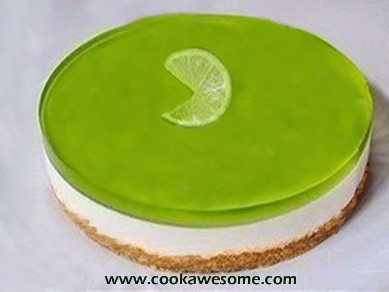 Kiwi Jelly Cake with Sour Cream Recipe