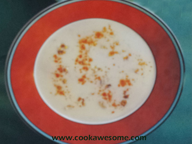 Cauliflower and Walnut Cream Soup Recipe