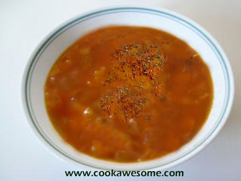 Turkish Red Lentil Soup Recipe