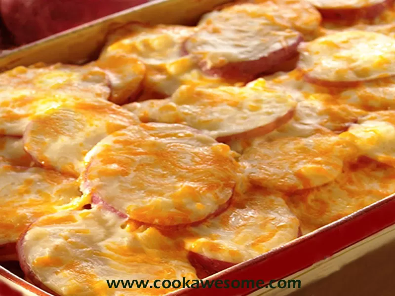 Cheese layered Potatoes Recipe