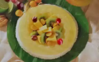 Yogurt Ring with Tropical Fruits