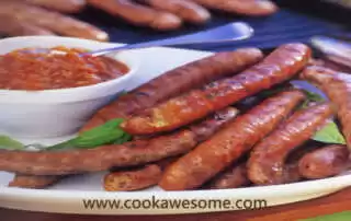 Sausages with Tomato Relish