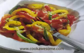 Mixed bell pepper dish